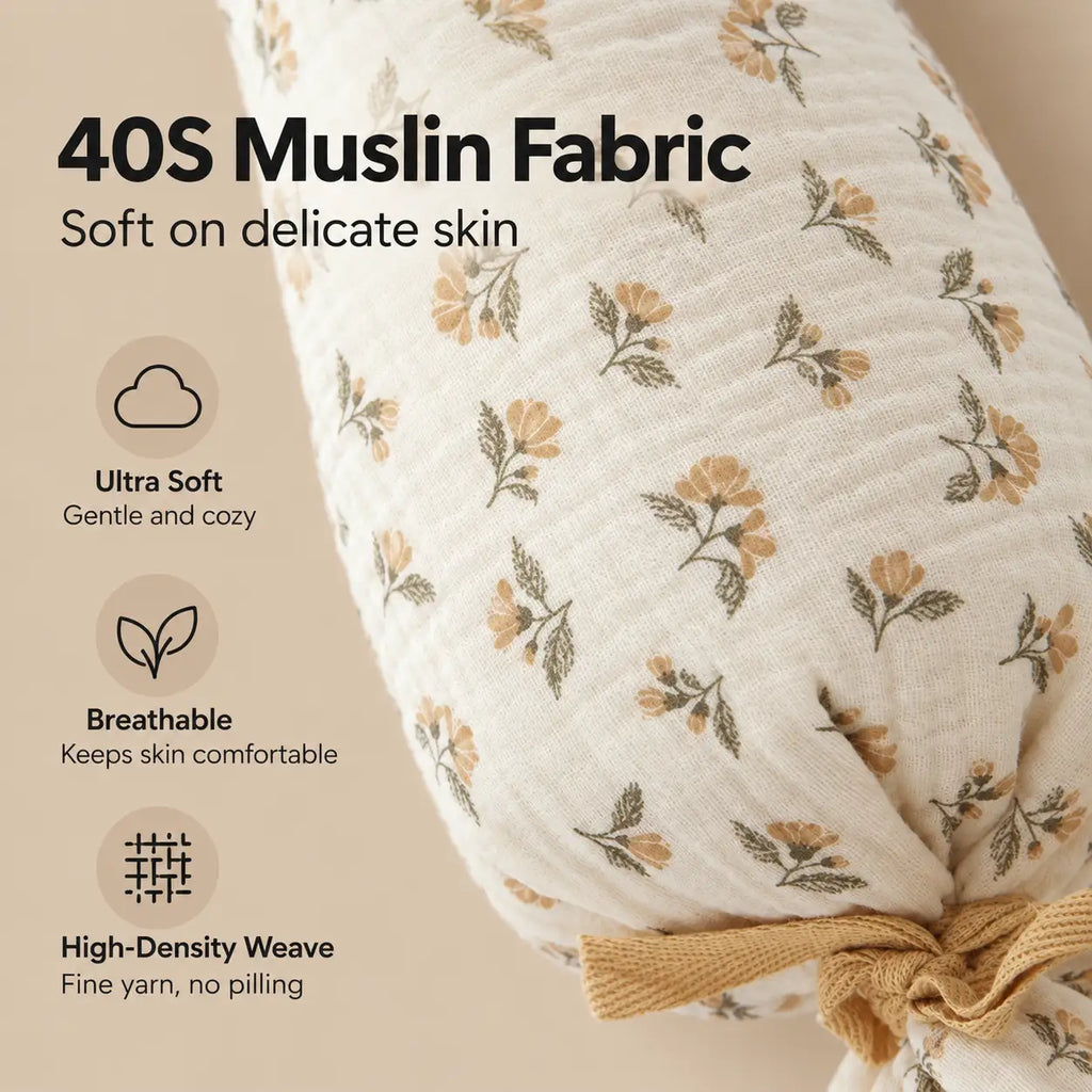 2-Pack Buckwheat Baby Bolster Pillows