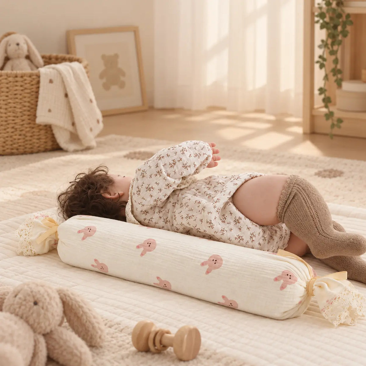 2-Pack Buckwheat Baby Bolster Pillows