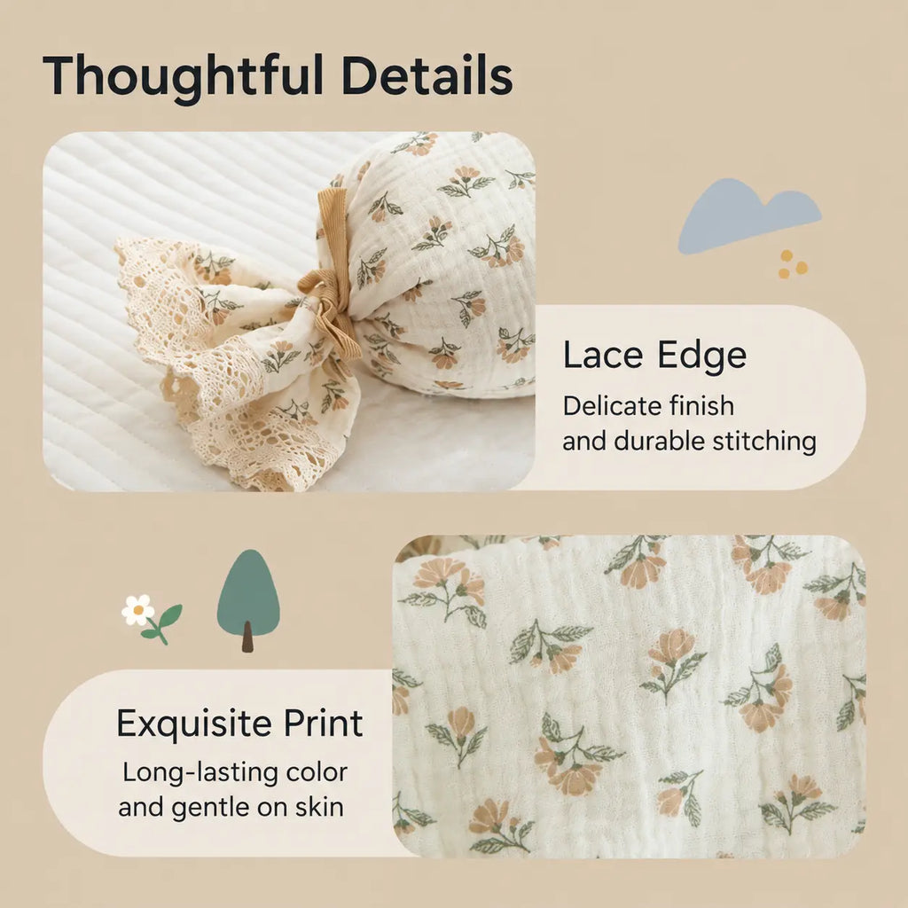 2-Pack Buckwheat Baby Bolster Pillows