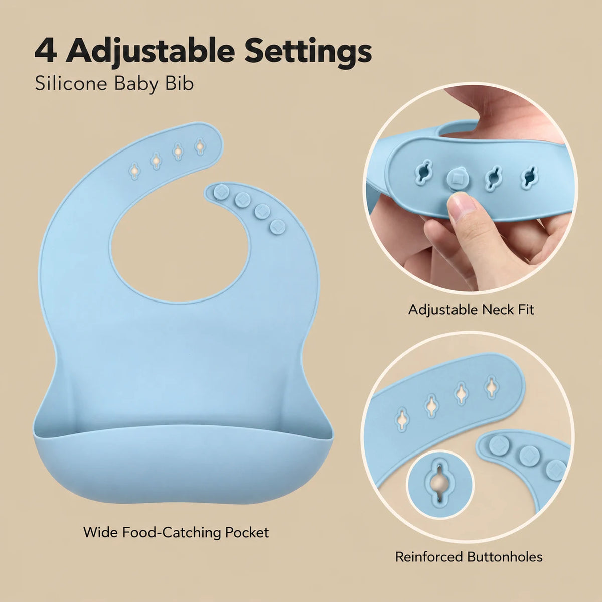 9-Piece Silicone Baby Feeding Set