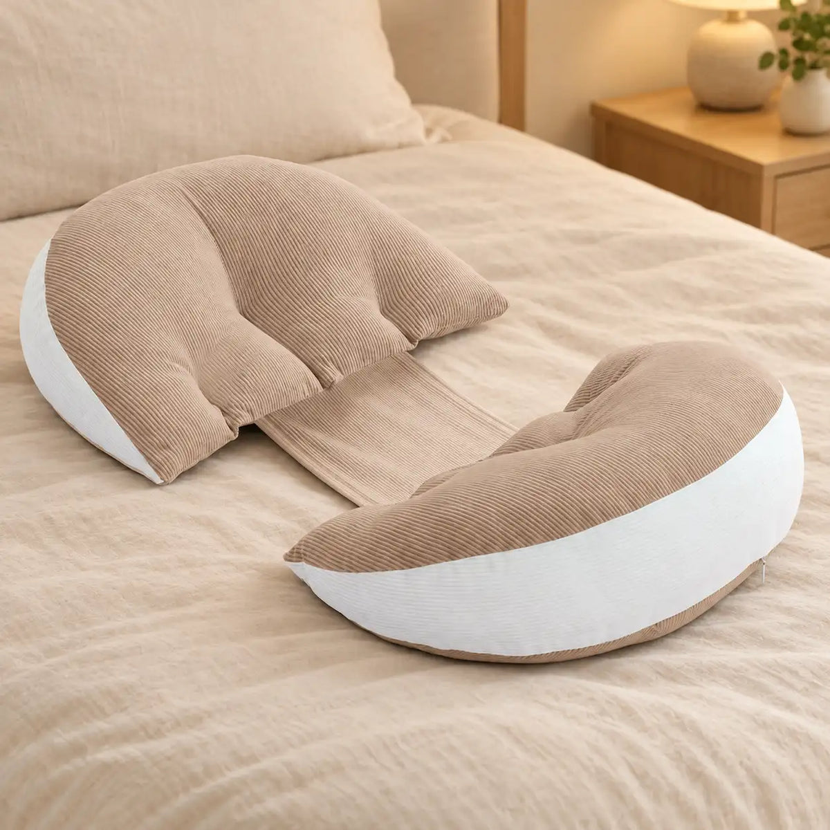 Adjustable Corduroy Pregnancy Support Pillow