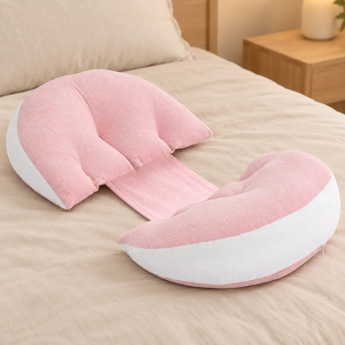 Adjustable Corduroy Pregnancy Support Pillow