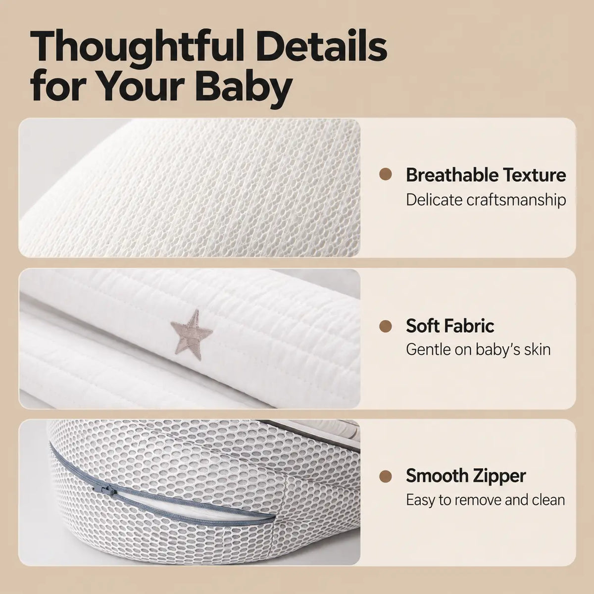 Adjustable Infant Lounger Pillow