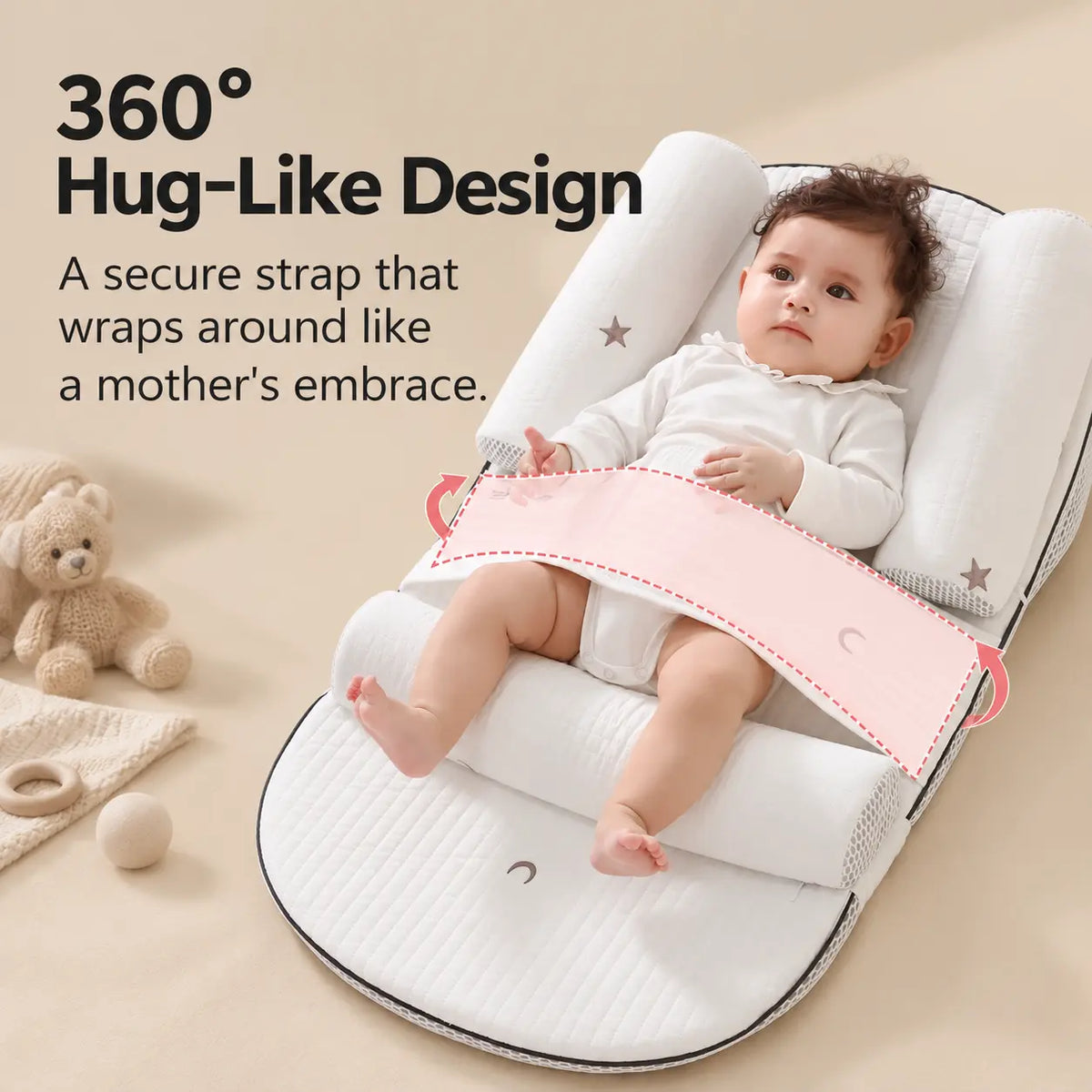 Adjustable Infant Lounger Pillow