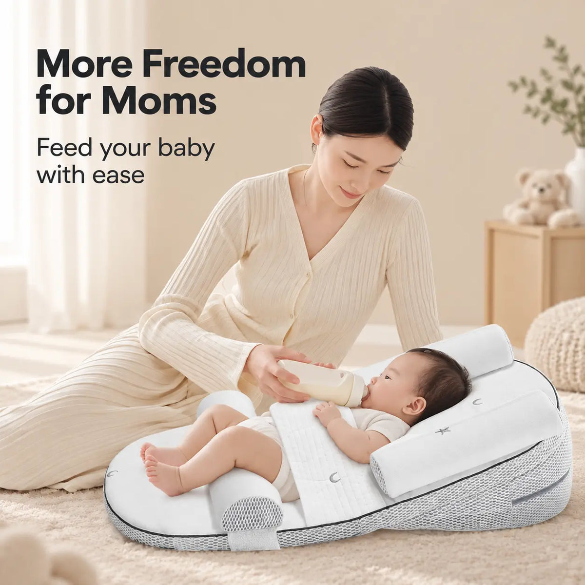 Adjustable Infant Lounger Pillow