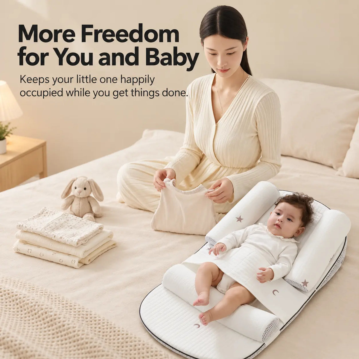 Adjustable Infant Lounger Pillow
