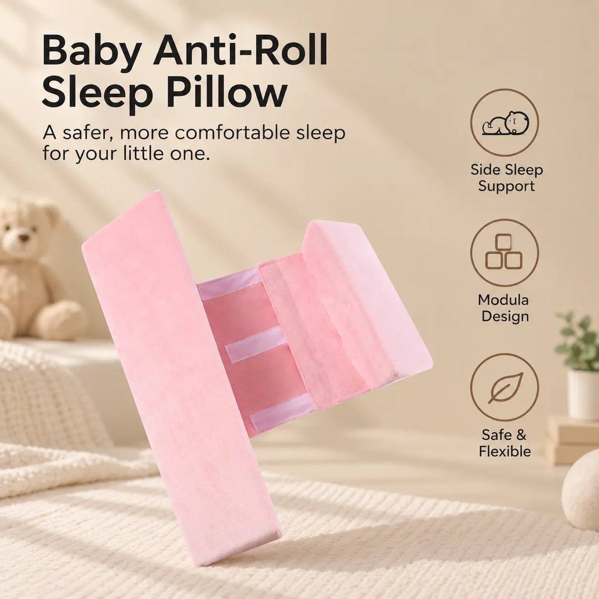 Adjustable Infant Side Sleep Pillow