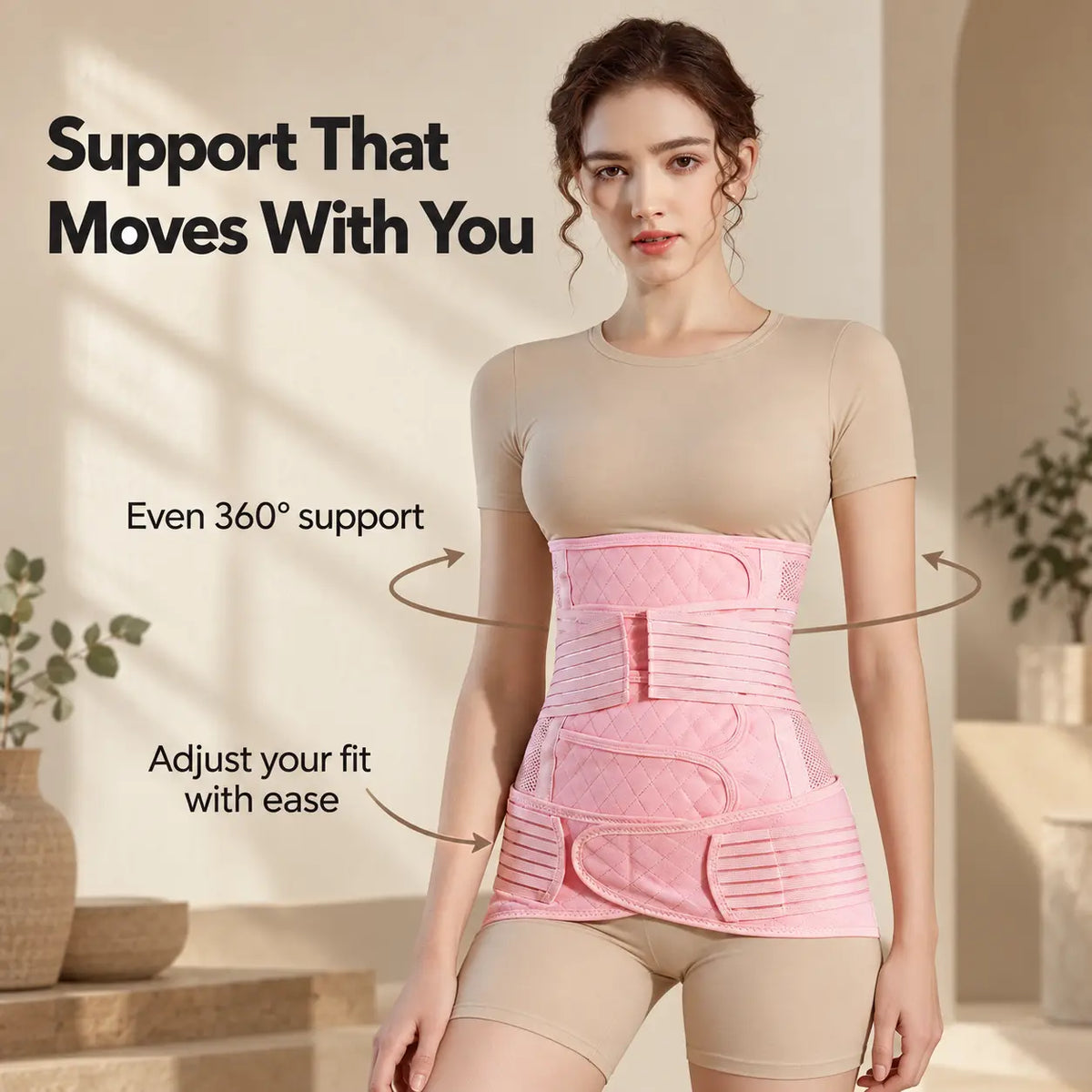 Adjustable Postpartum Belly Wrap Set (2 pcs)