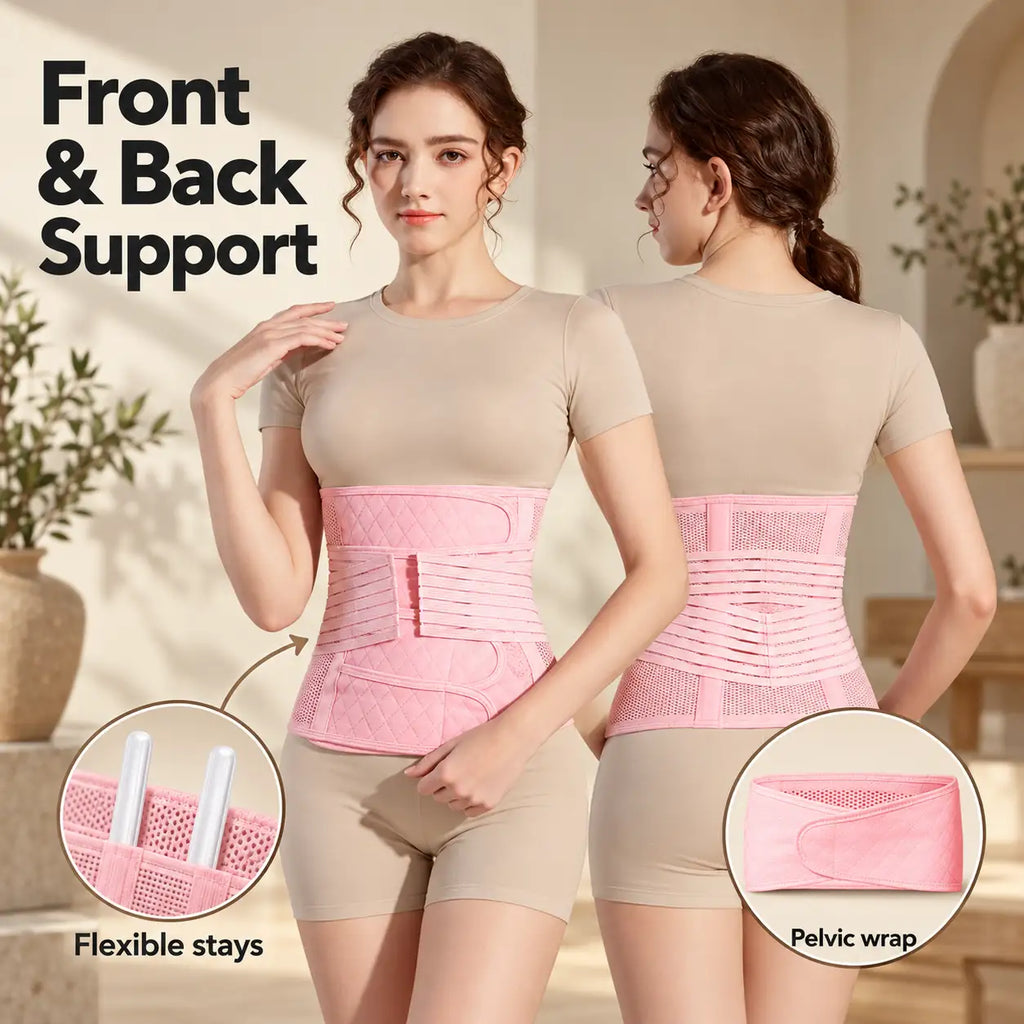 Adjustable Postpartum Belly Wrap Set (2 pcs)