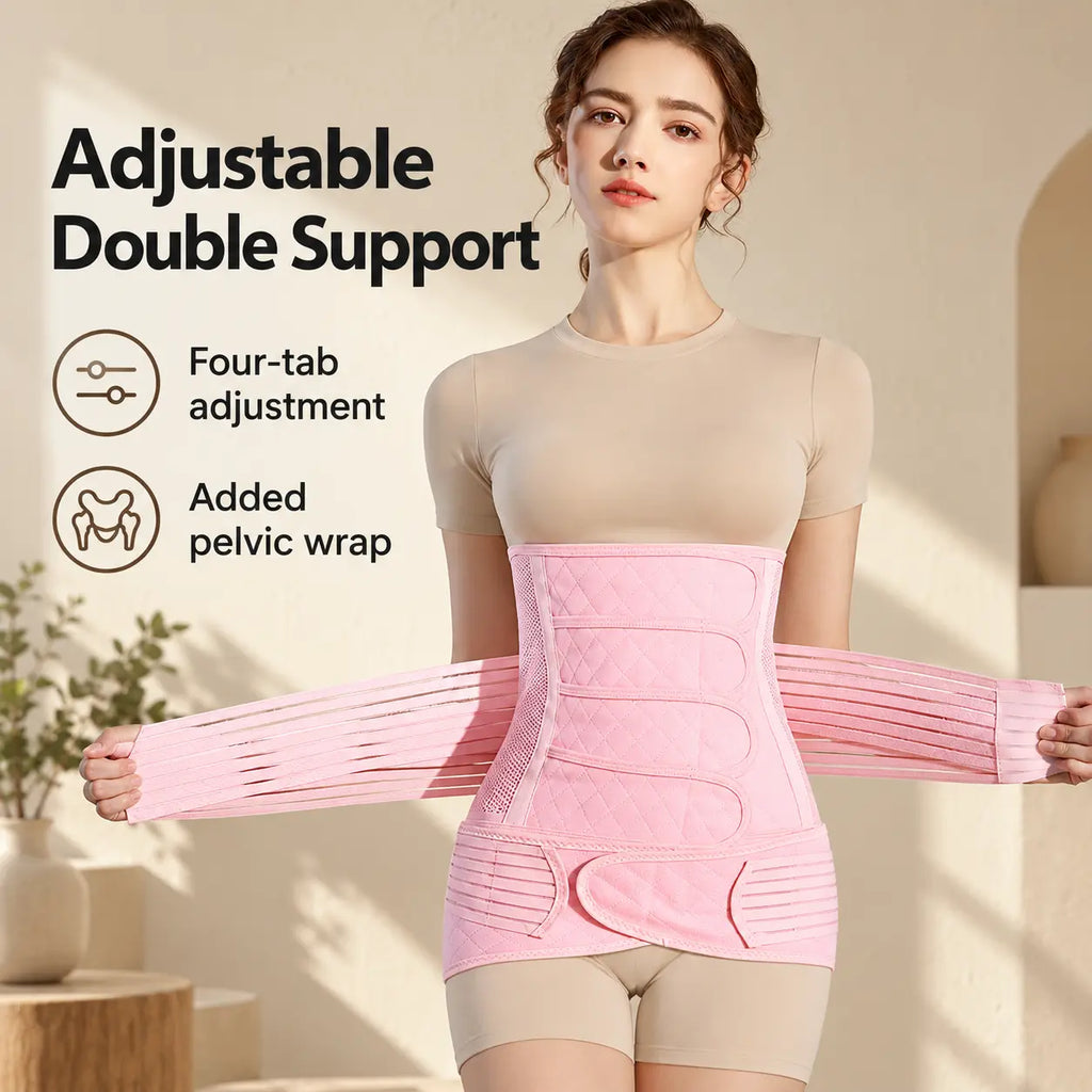Adjustable Postpartum Belly Wrap Set (2 pcs)