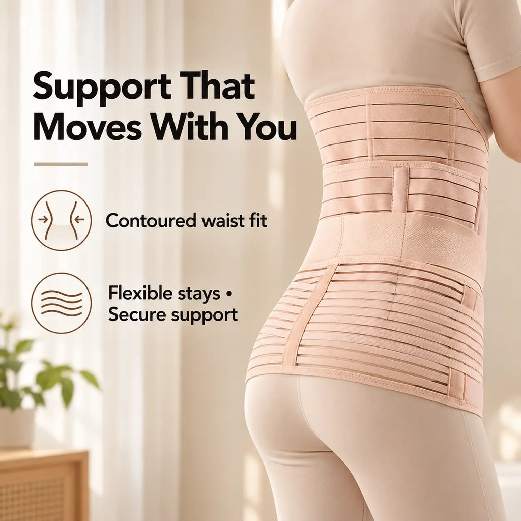 Adjustable Postpartum Belly Wrap Set (3 pcs)