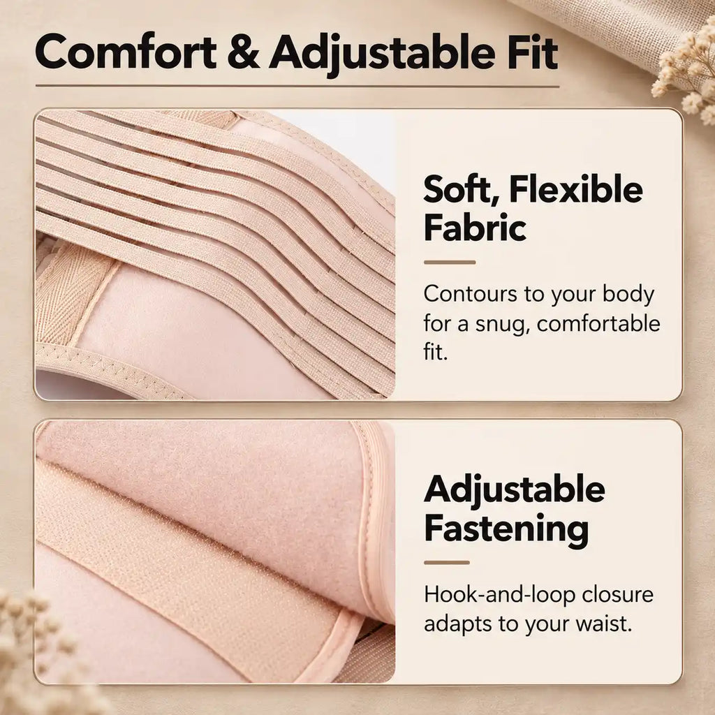Adjustable Postpartum Belly Wrap Set (3 pcs)