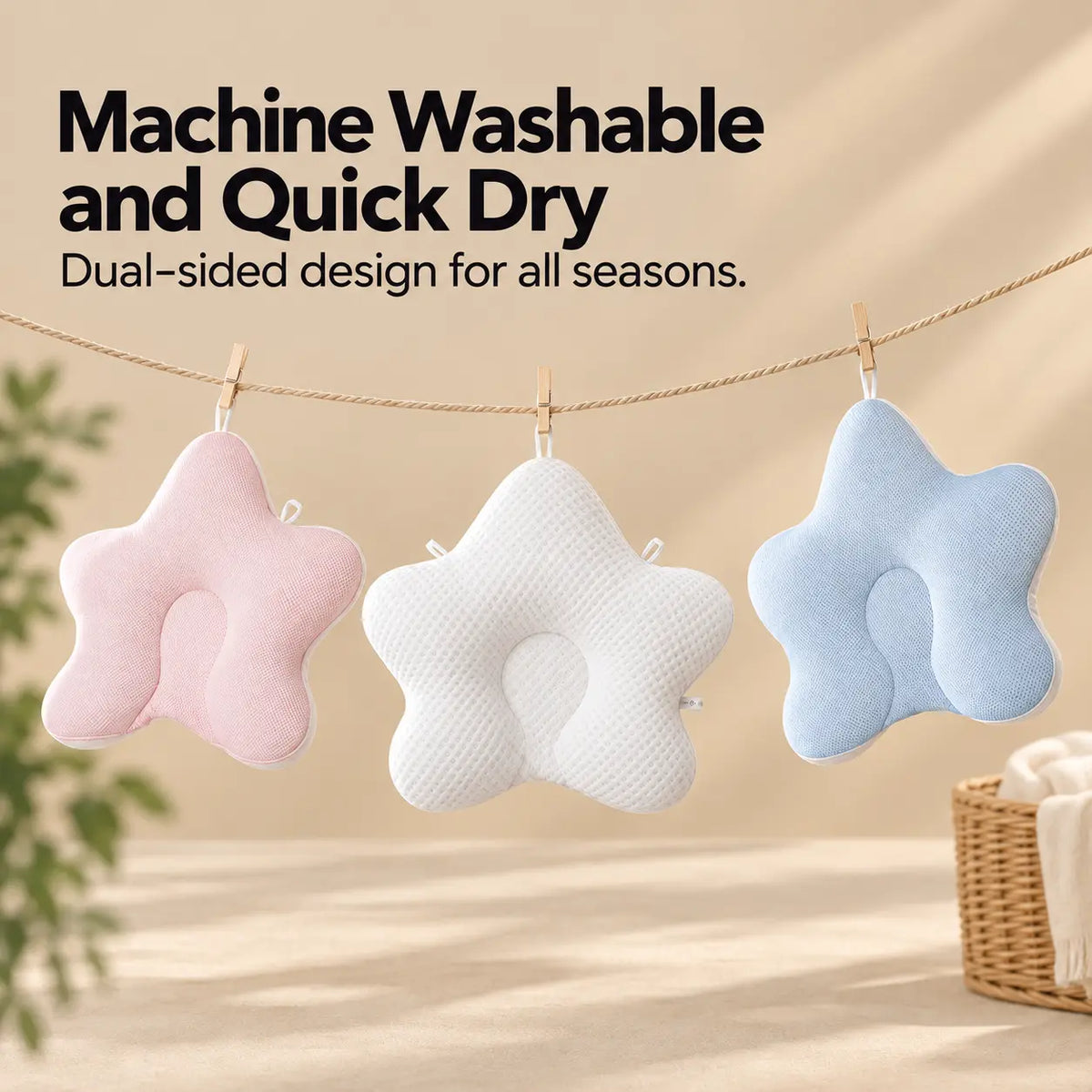 Adjustable Star Baby Pillow