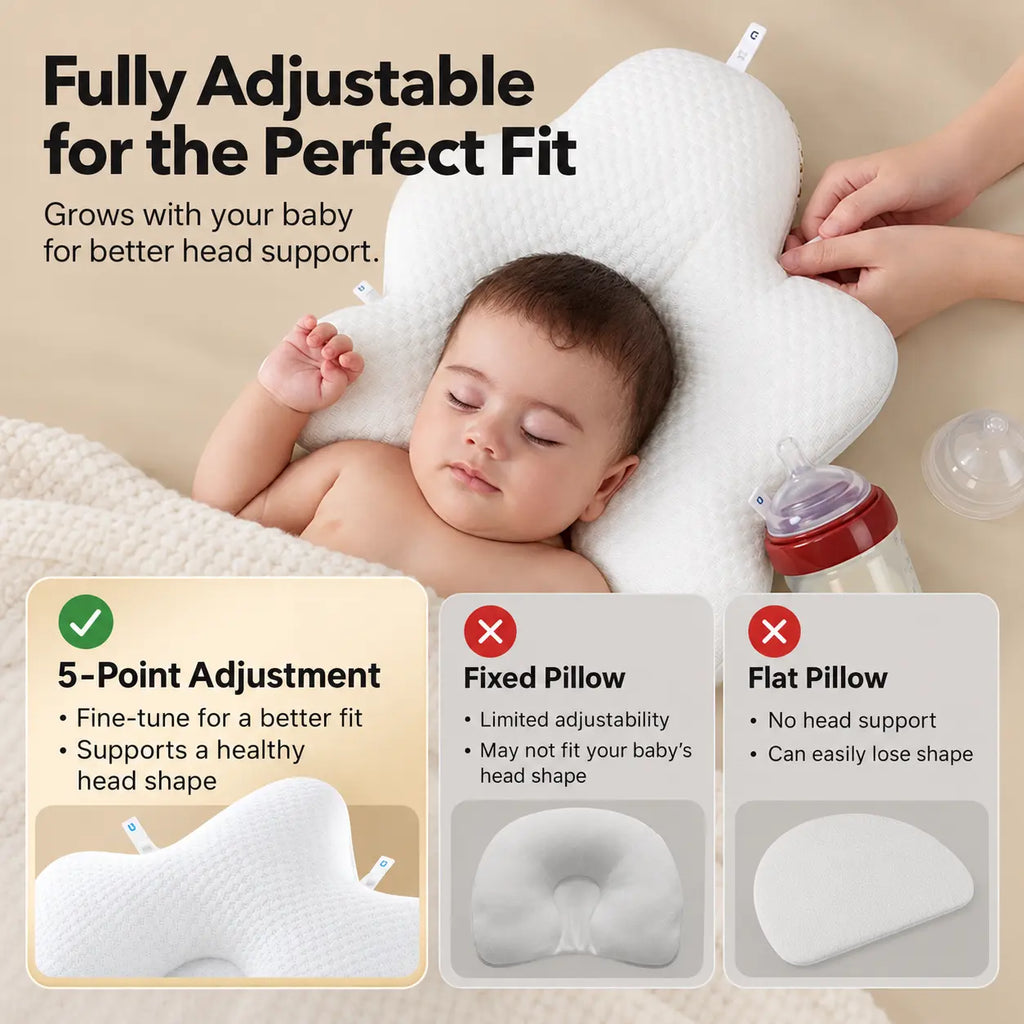 Adjustable Star Baby Pillow