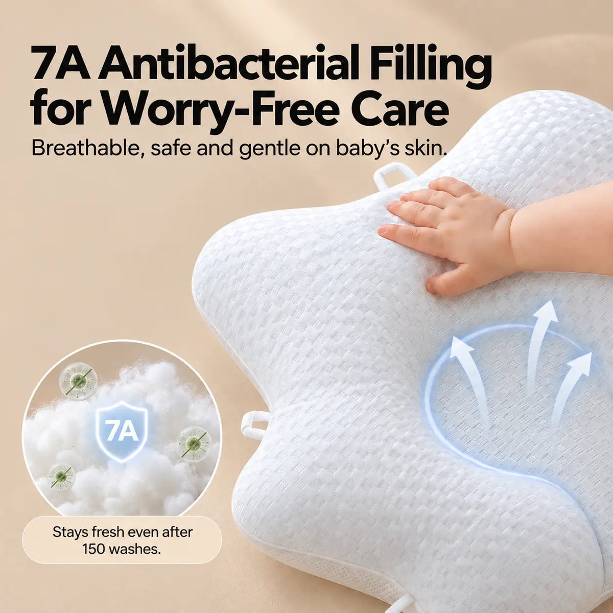 Adjustable Star Baby Pillow