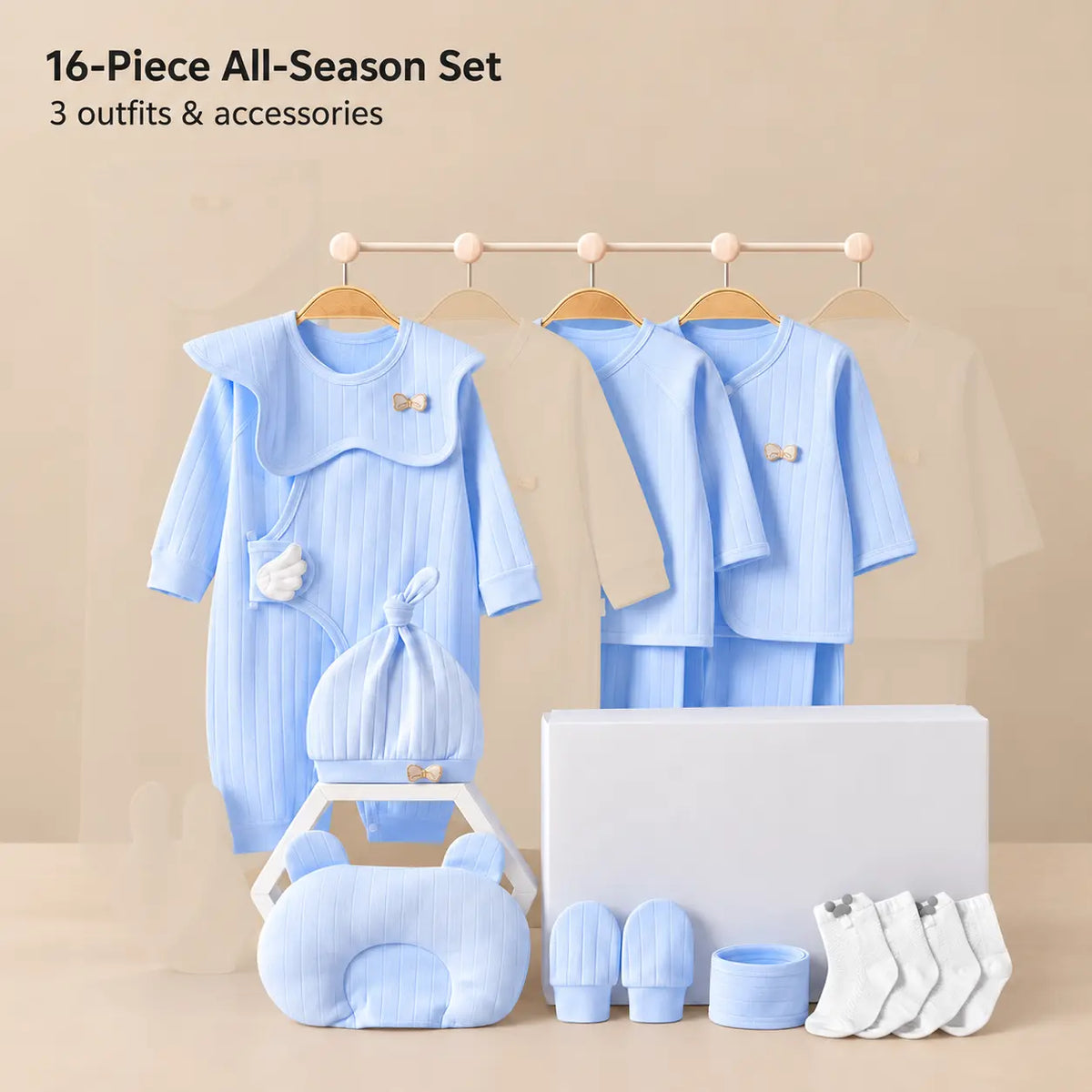 All Season Cotton Baby Clothing Gift Set