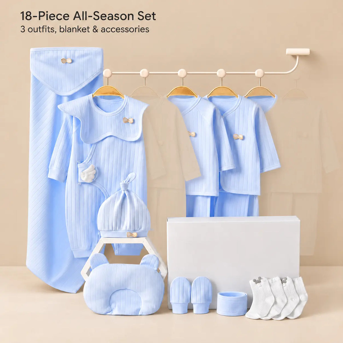 All Season Cotton Baby Clothing Gift Set