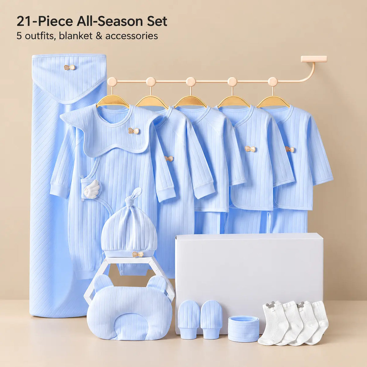 All Season Cotton Baby Clothing Gift Set