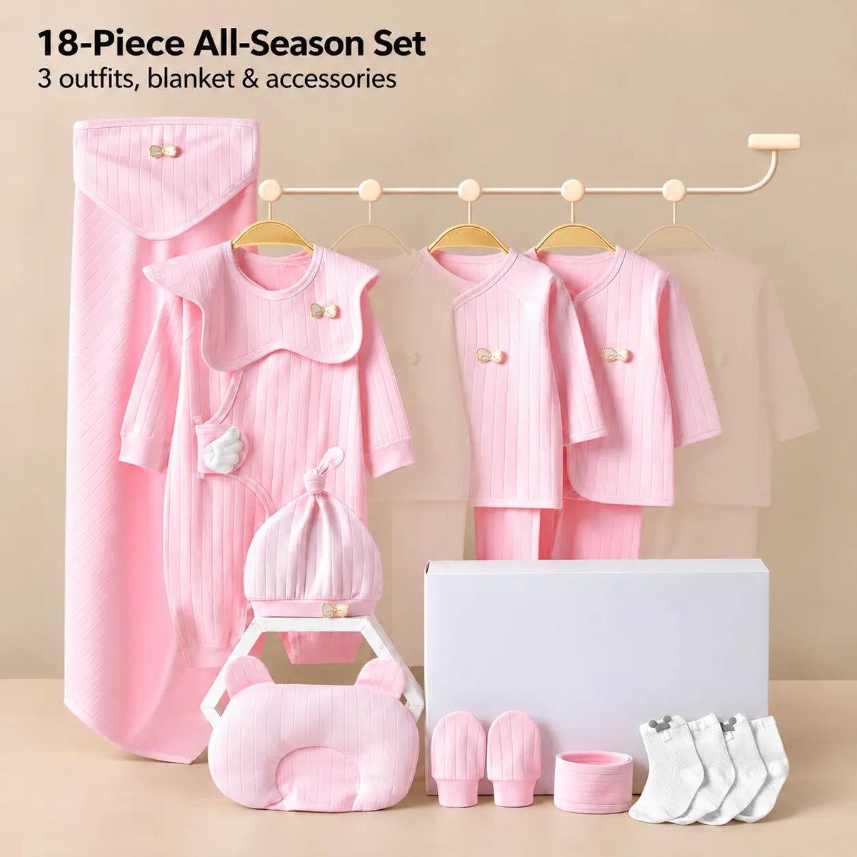 All Season Cotton Baby Clothing Gift Set