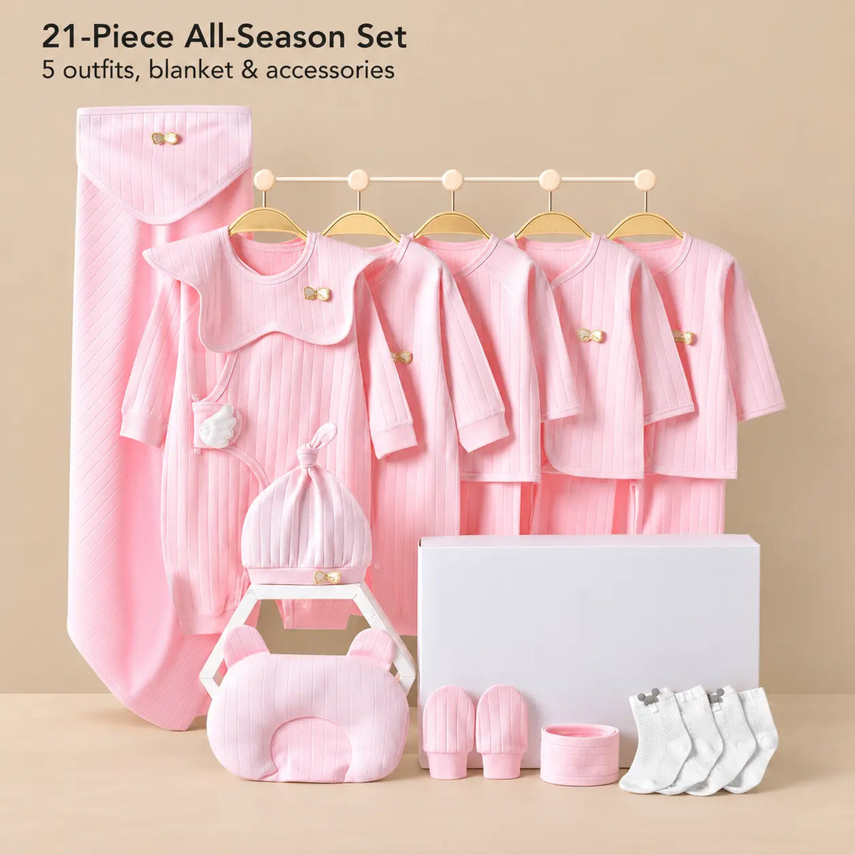 All Season Cotton Baby Clothing Gift Set