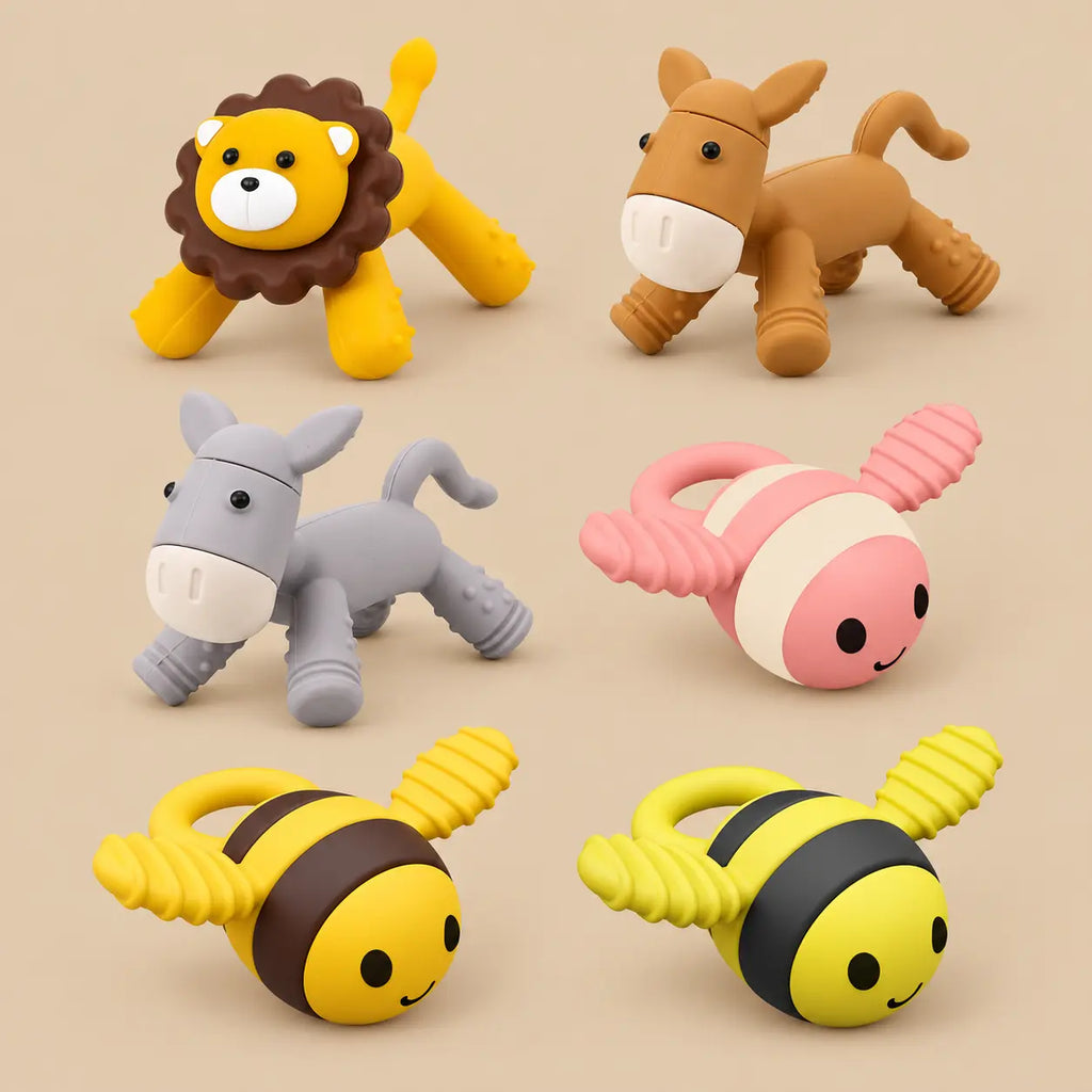Animal Baby Teethers Two Pack