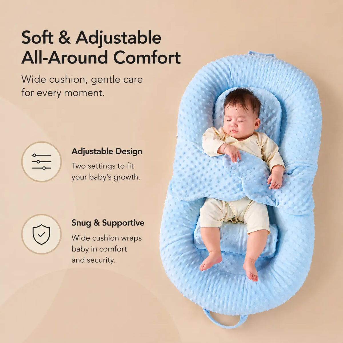 Baby Nest Lounger with Support