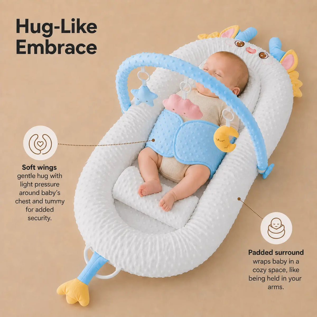 Baby Nest with Toy Bar