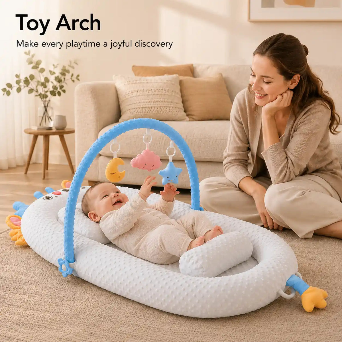 Baby Nest with Toy Bar