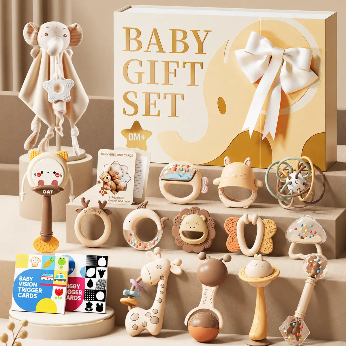 Baby Rattle Teether Gift Set (24-Piece)