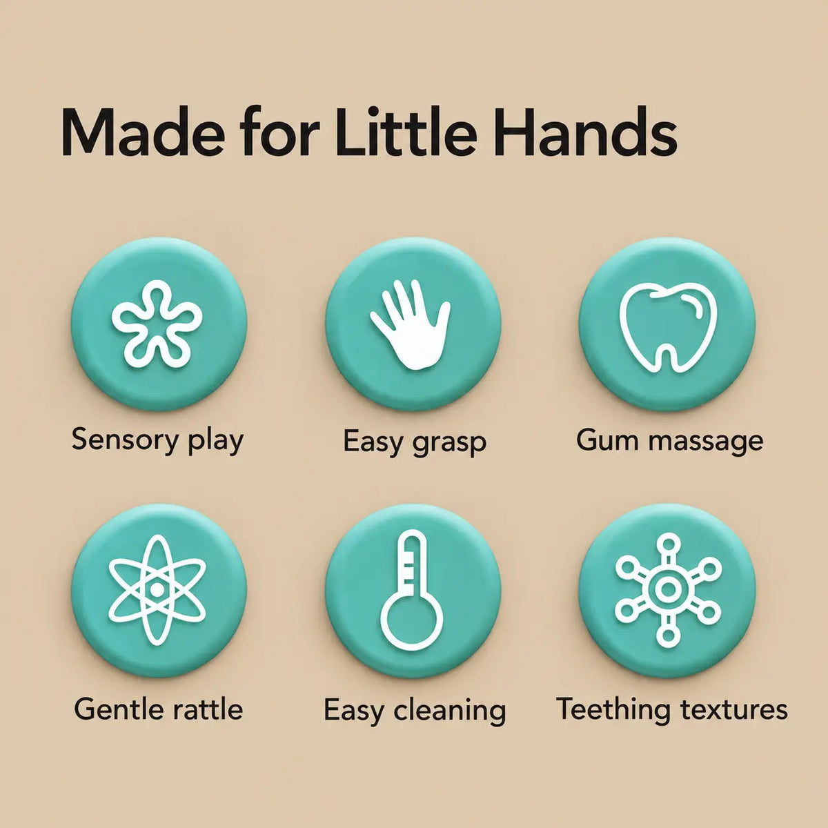 Baby Sensory Teether Rattle Ball