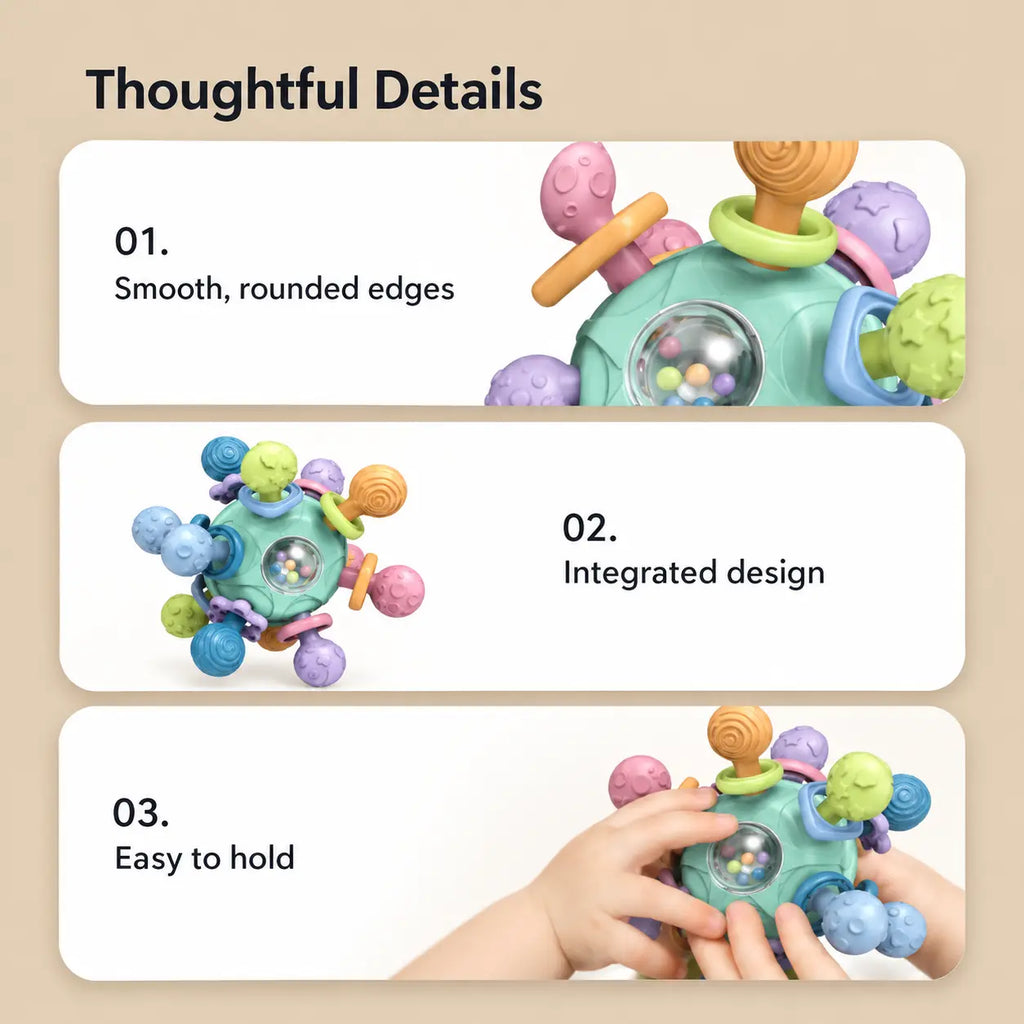 Baby Sensory Teether Rattle Ball