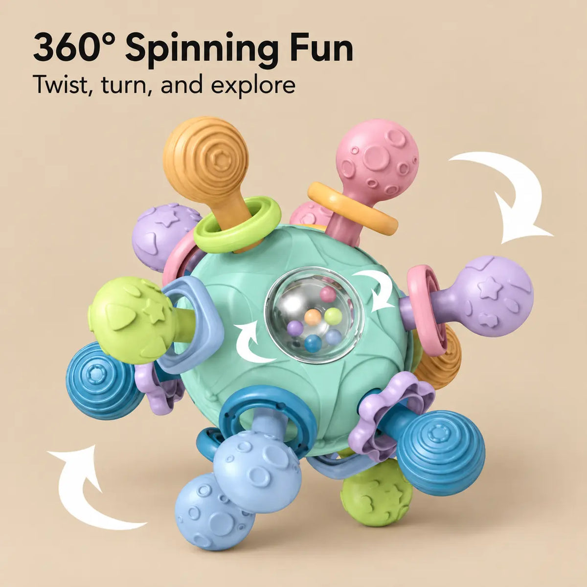 Baby Sensory Teether Rattle Ball