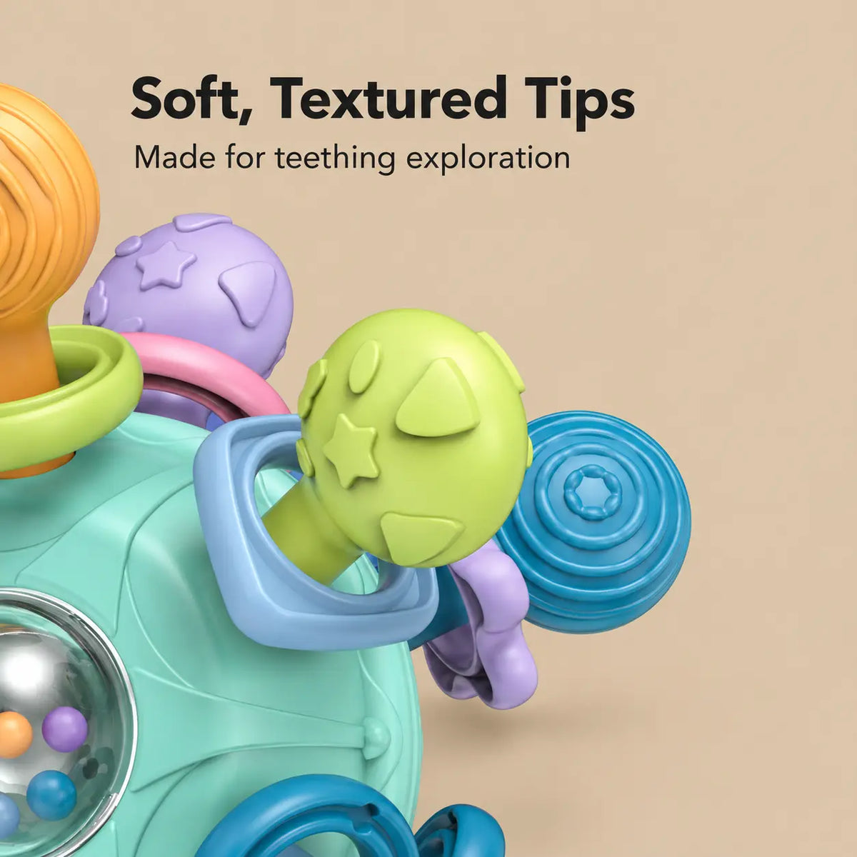 Baby Sensory Teether Rattle Ball