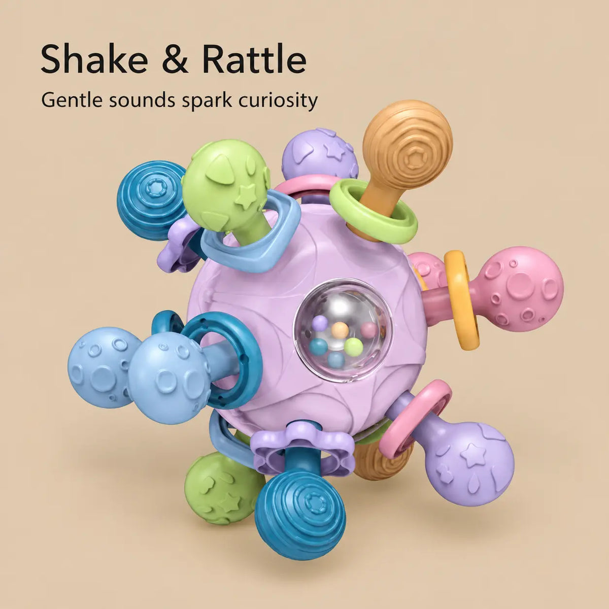 Baby Sensory Teether Rattle Ball