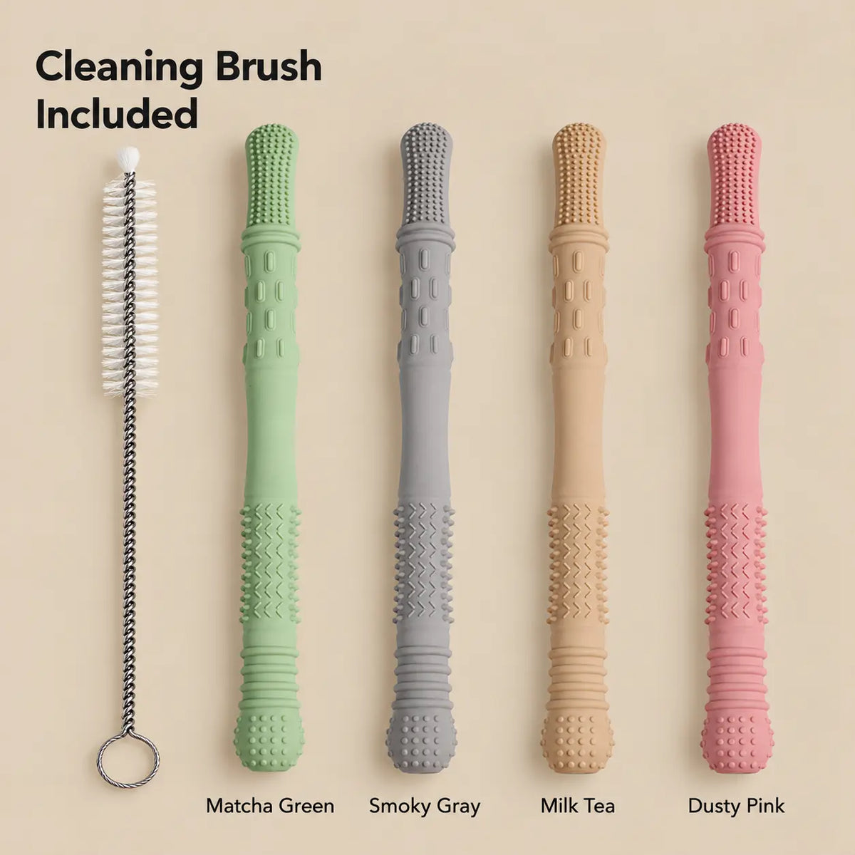 Baby Silicone Teething Sticks Set
