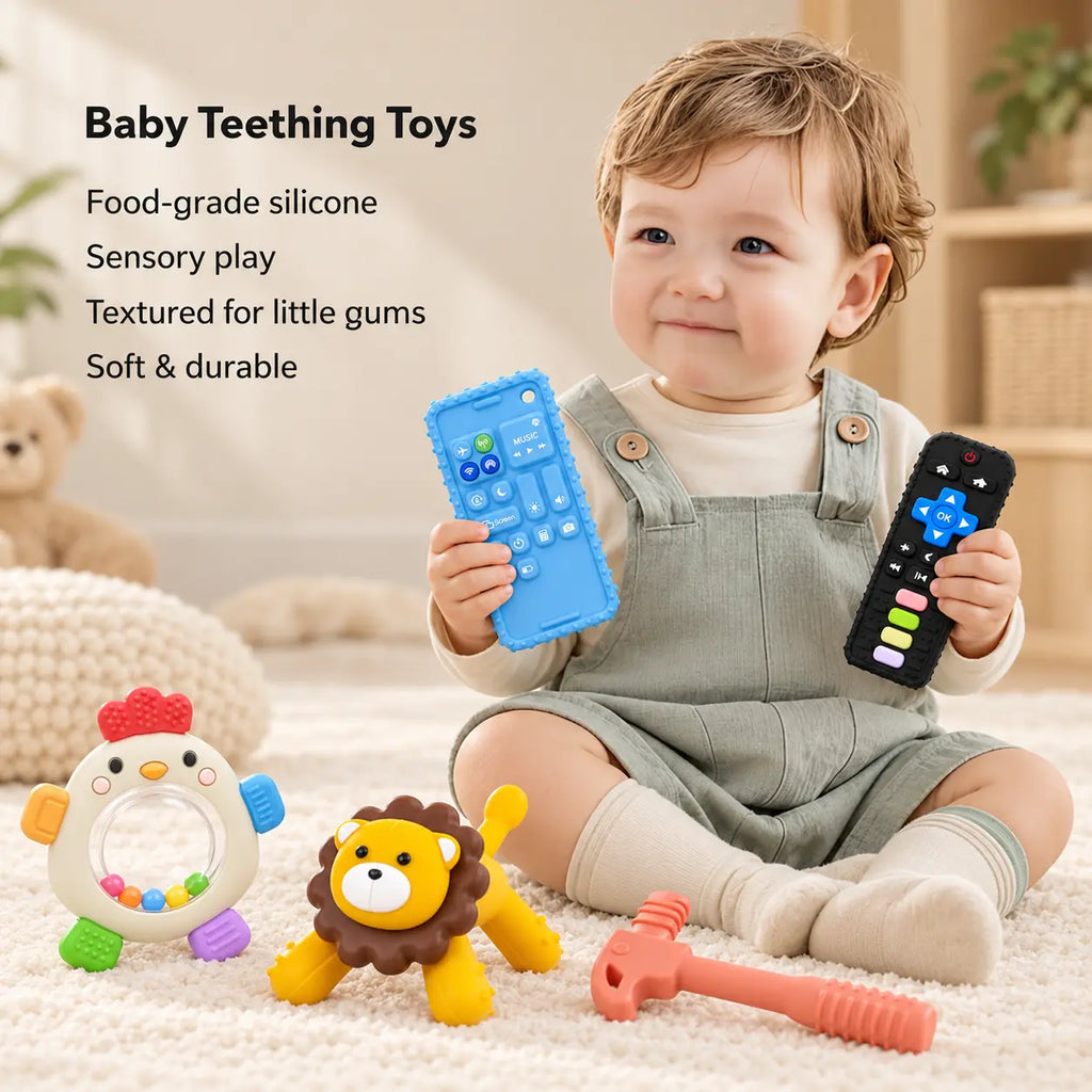 Baby Rattle Teether Twin Pack