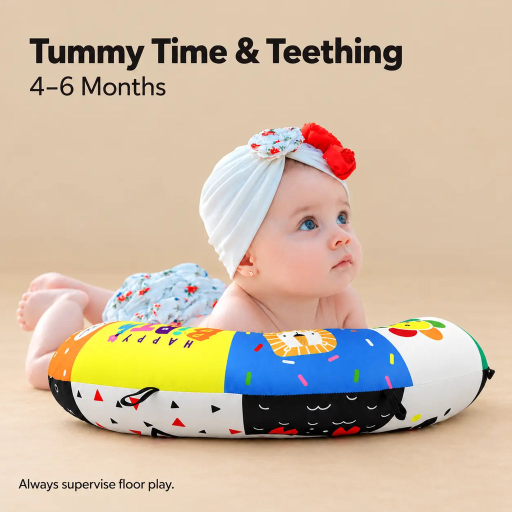 Baby Tummy Time Activity Pillow