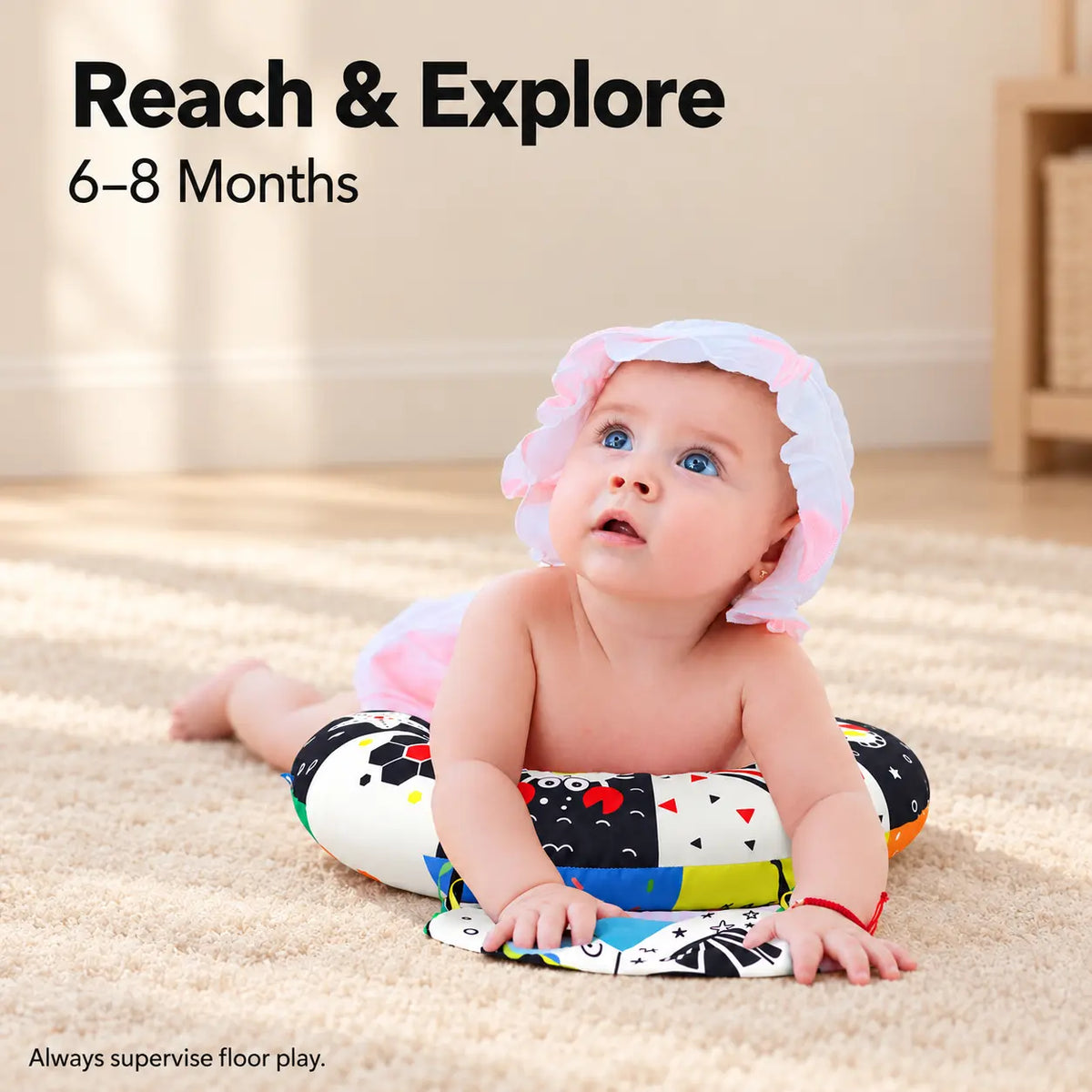Baby Tummy Time Activity Pillow