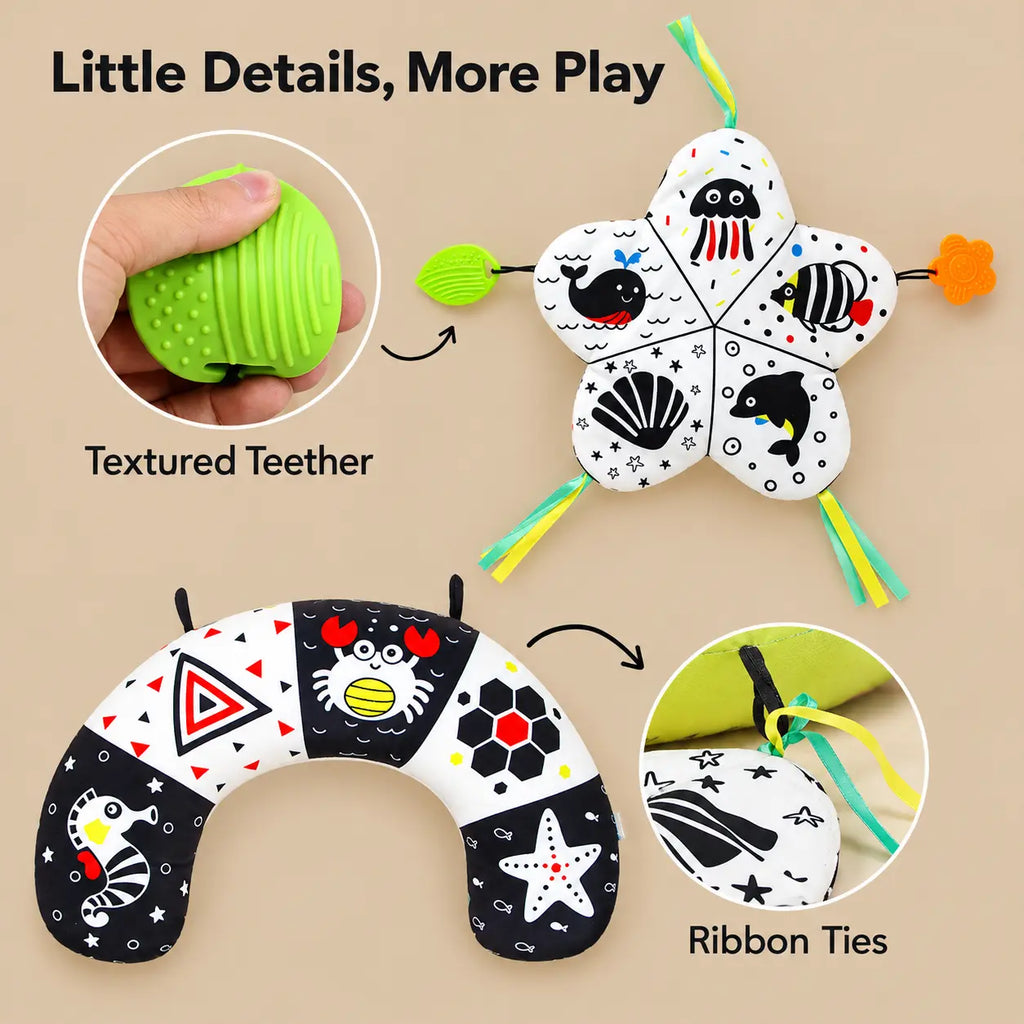 Baby Tummy Time Activity Pillow