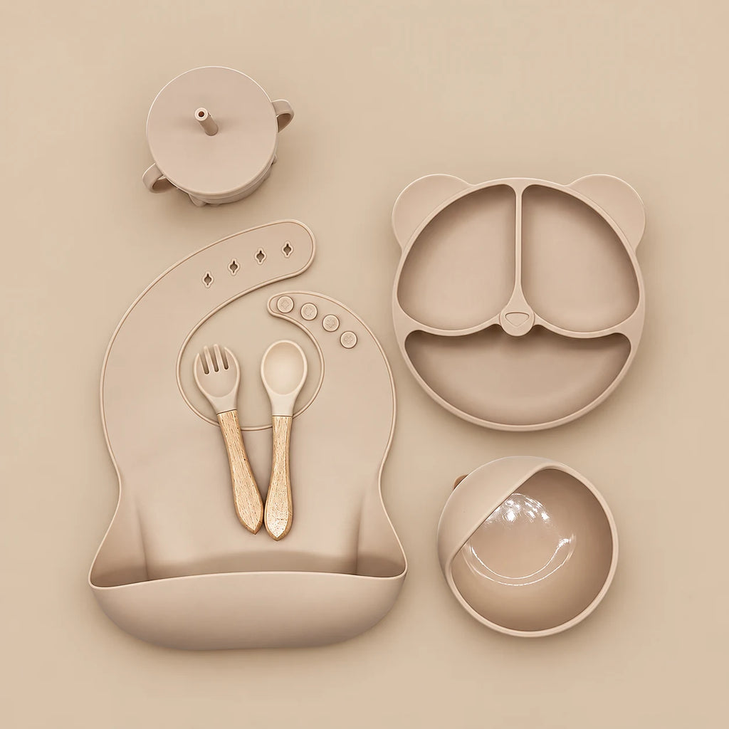 Bear Silicone Baby Feeding Set
