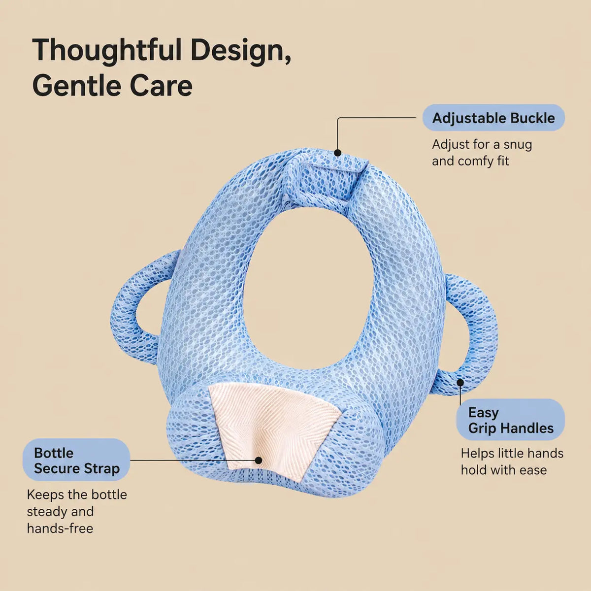 Breathable Baby Bottle Support Pillow