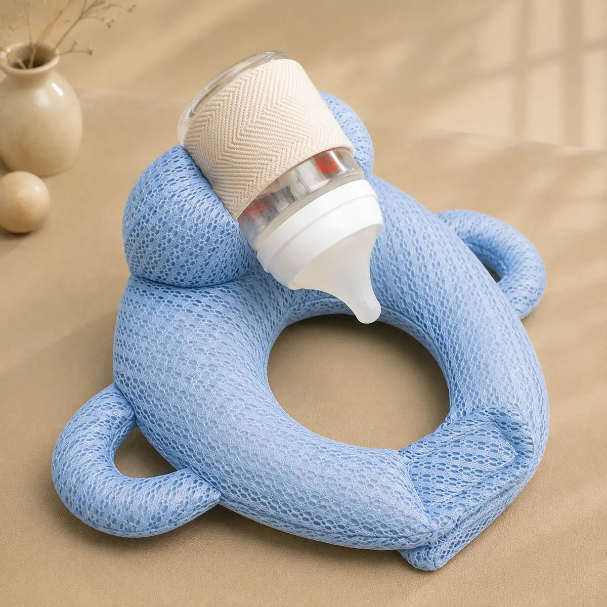 Breathable Baby Bottle Support Pillow