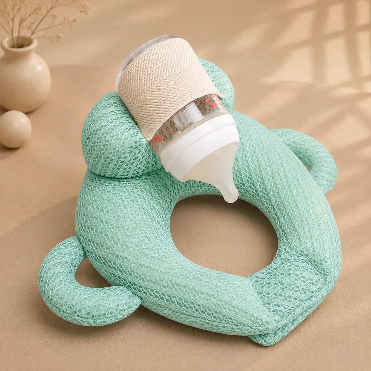 Breathable Baby Bottle Support Pillow