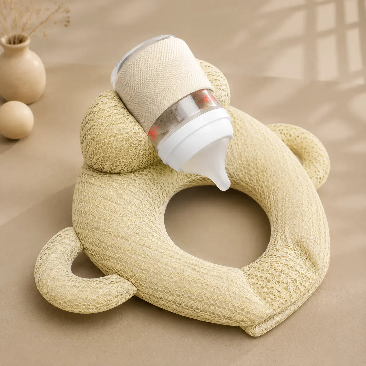 Breathable Baby Bottle Support Pillow