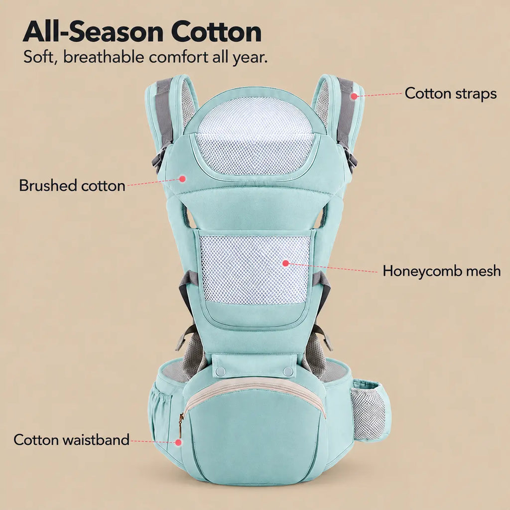 Convertible Cotton Hip Seat Baby Carrier