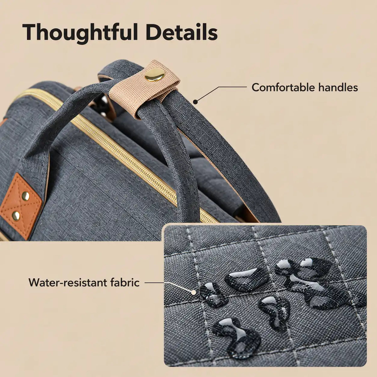 Convertible Diaper Bag Backpack