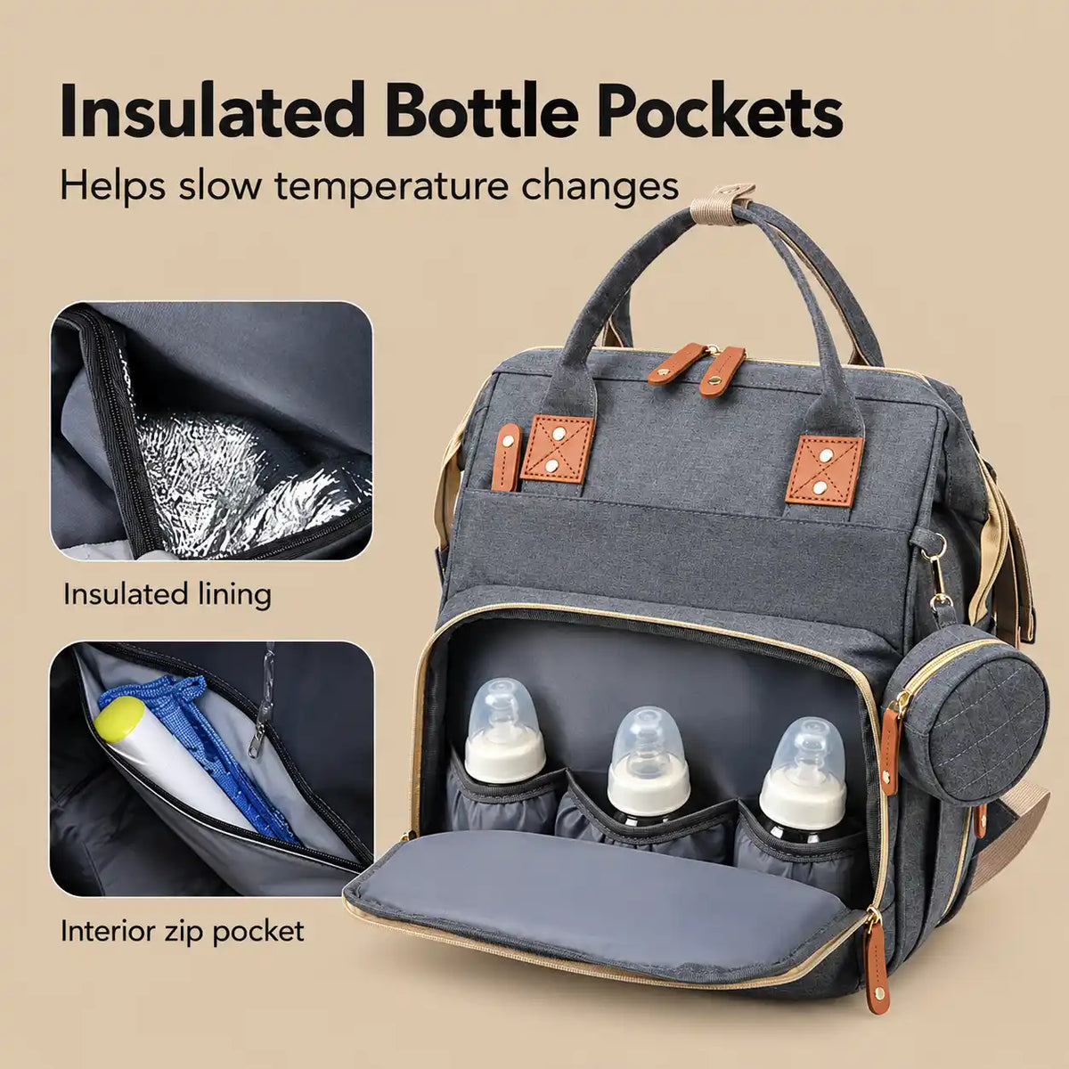 Convertible Diaper Bag Backpack