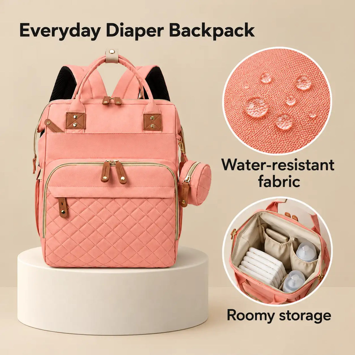 Convertible Diaper Bag Backpack