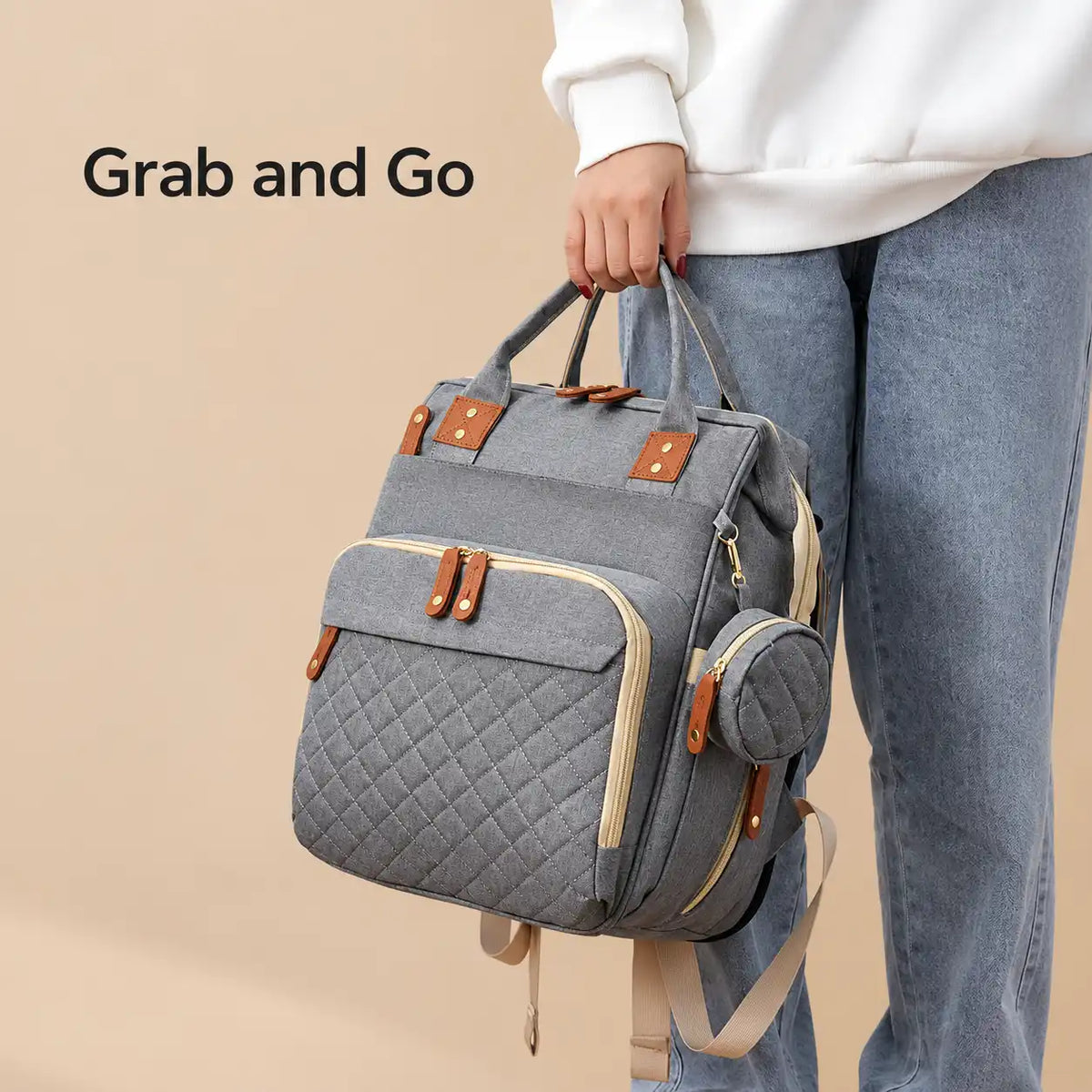 Convertible Diaper Bag Backpack