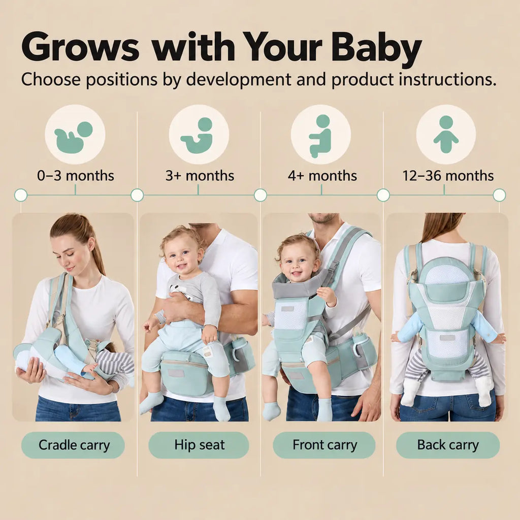Convertible Mesh Hip Seat Baby Carrier